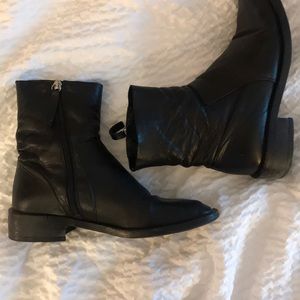 Topshop Real Leather Ankle Boots